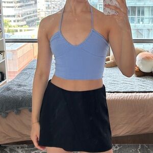 Aritzia blue halter top